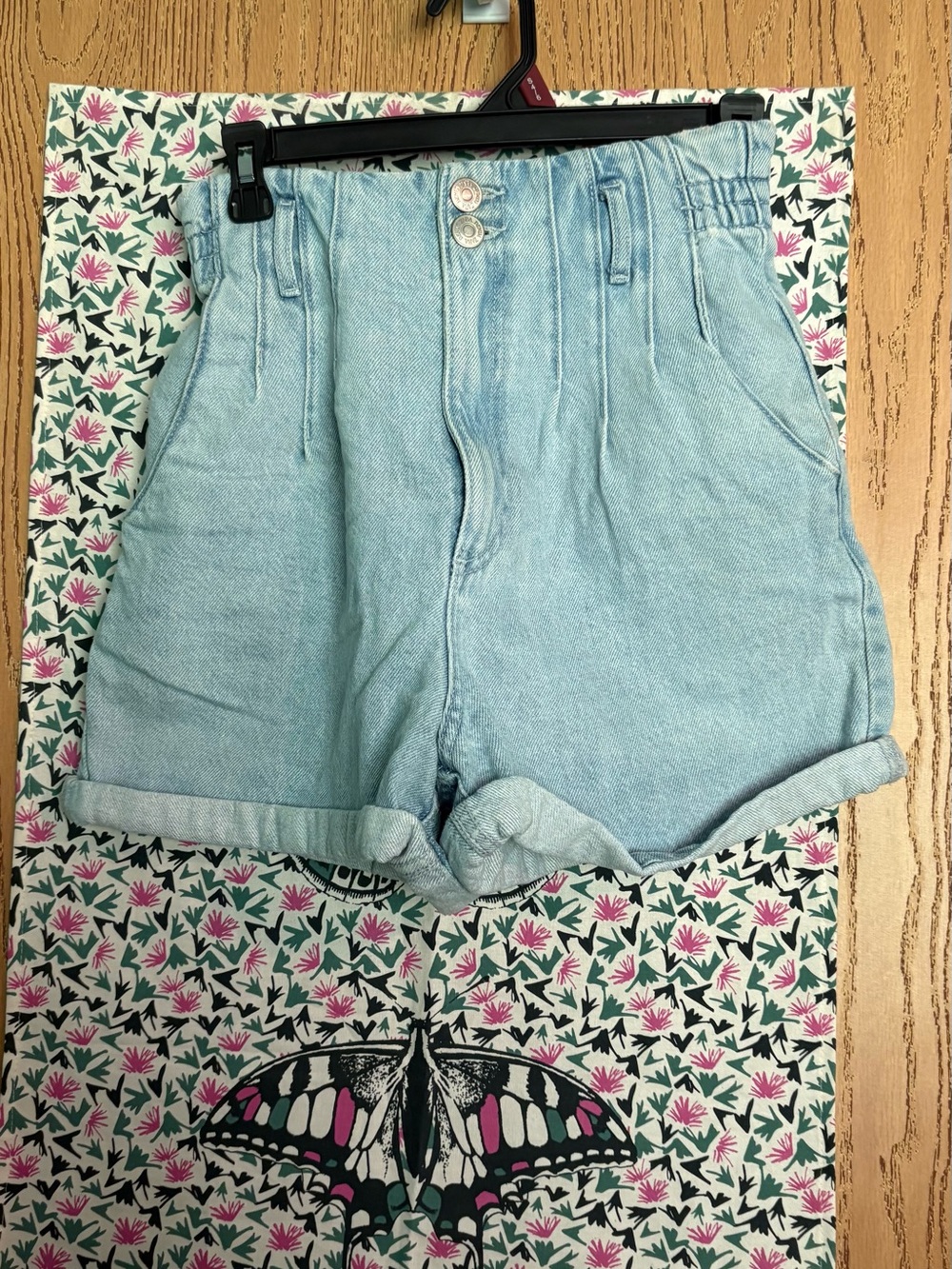 Zara High-Waist Paperbag Shorts